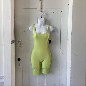 Free People Lime Green Bodysuit